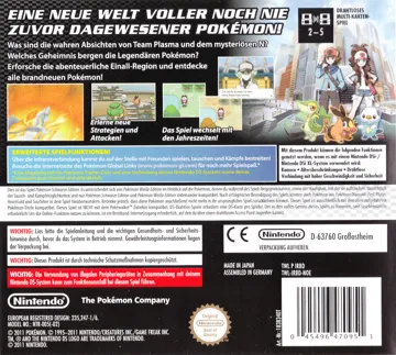 Pokemon - Versione Nera (Italy) (NDSi Enhanced) box cover back